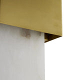 Snow Marble and Brass Sconce - Lighting - Global Home