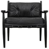 Charcoal Leather Lounge Chair - Seating - Global Home