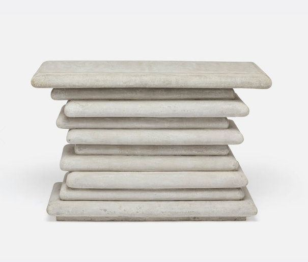 Stacked Concrete Console Table