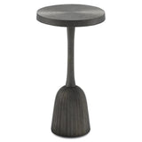 Textured Brutalist Metal Accent Table - Side Table - Global Home