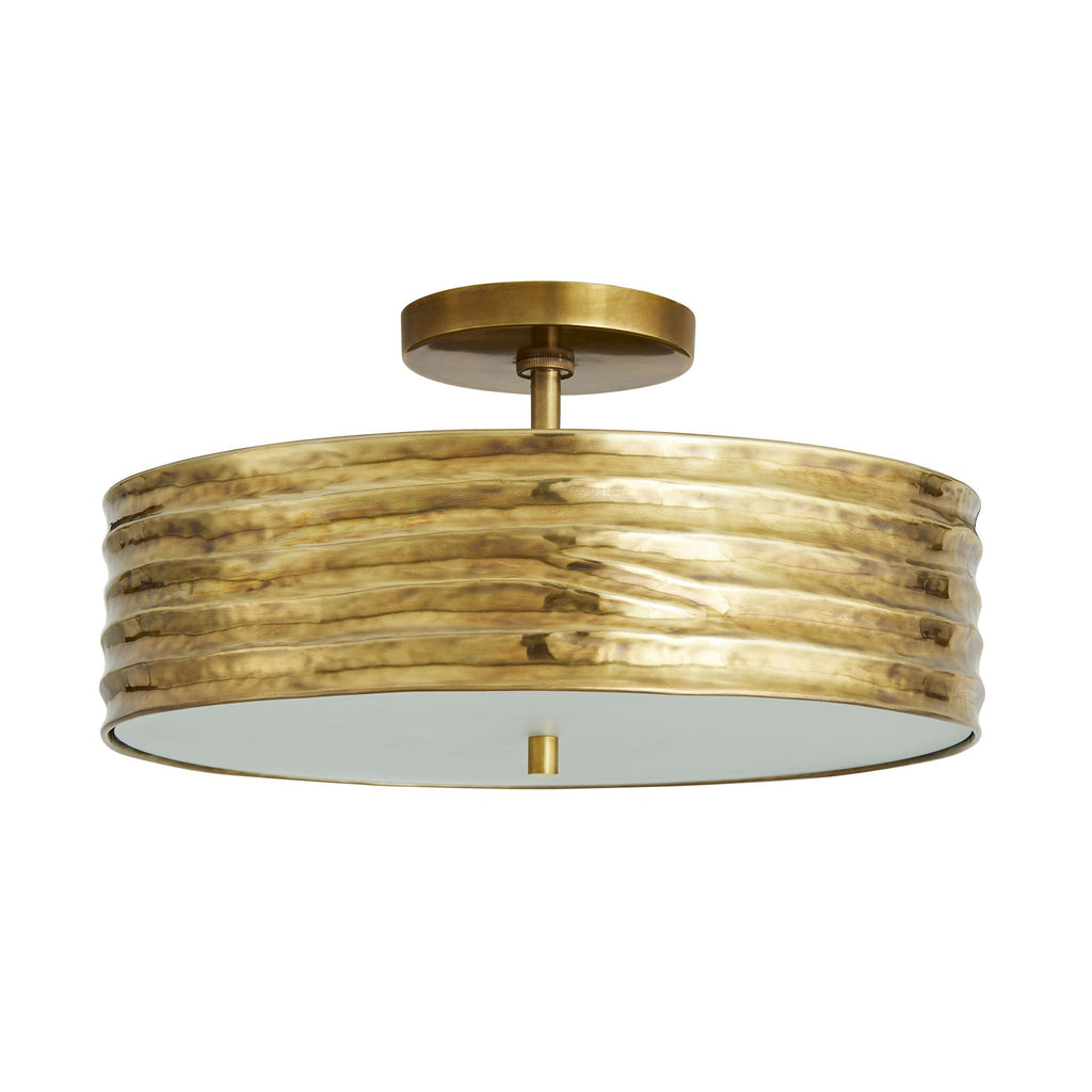 Anna Antique Brass Flush Mount Ceiling Light – Global Home Interiors