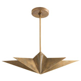 8-Point Star Antique Brass Ceiling Pendant
