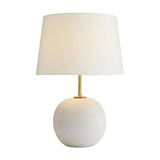 Ivory and Antique Brass Lamp - Lamp - Global Home