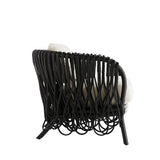 Forum Muslin Black Lounge Chair