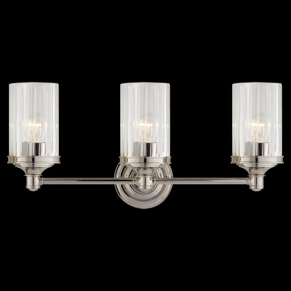 Ava Triple Sconce-Polished Nickel