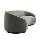 Turner Sofa Sharkskin Velvet Grey Ash