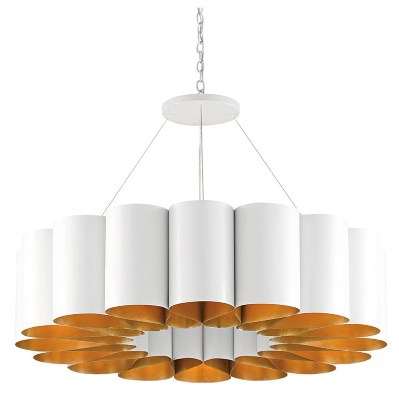 Iron Ribbon Chandelier - Lighting - Global Home