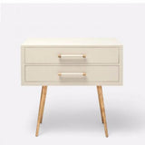 Linen Texture Double Nightstand - 3 Colors - Side Table - Global Home