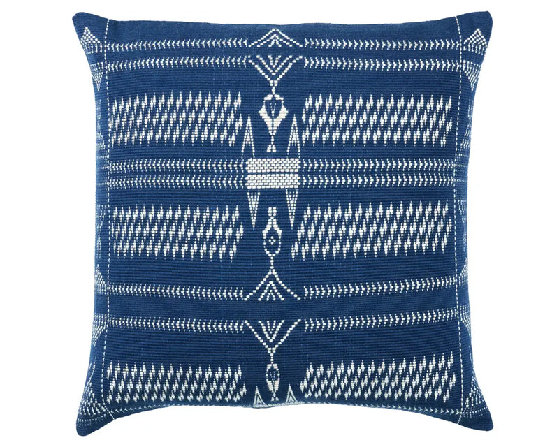 Nagaland Tribal Blue Pillow