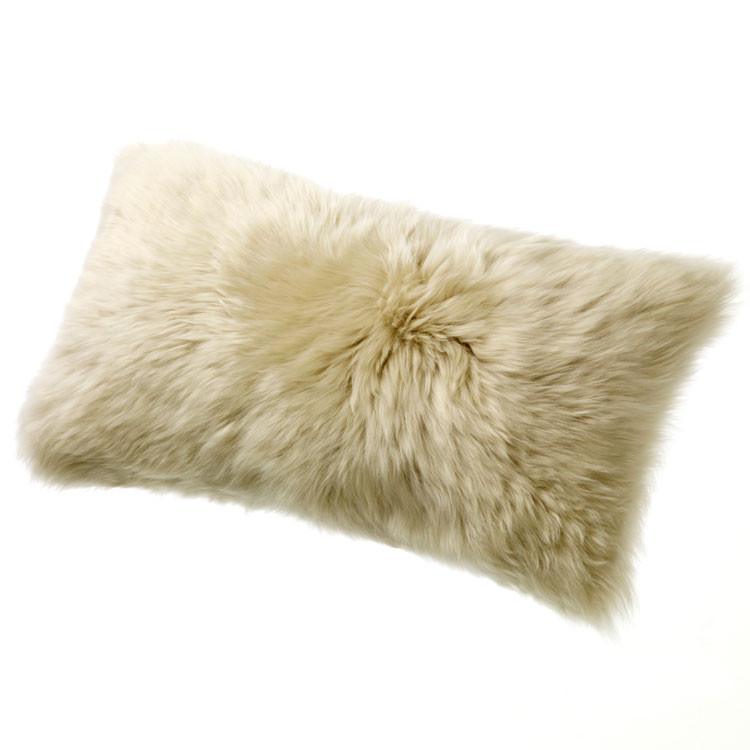 Sheepskin Bolster Pillow- Set of 2 - Pillow - Global Home