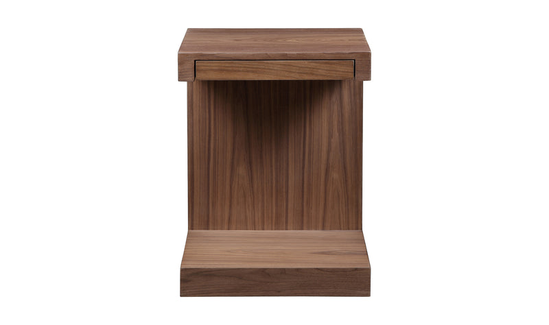 Zio Brown Wood Side Table