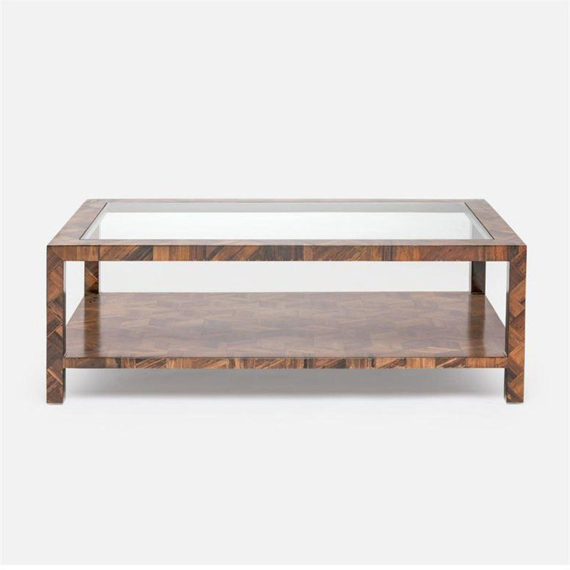 Uptown Parquet Two-Tiered Coffee Table - 2 Colors - Coffee Table - Global Home