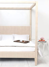 Shagreen Texture Canopy Bed - Bed - Global Home