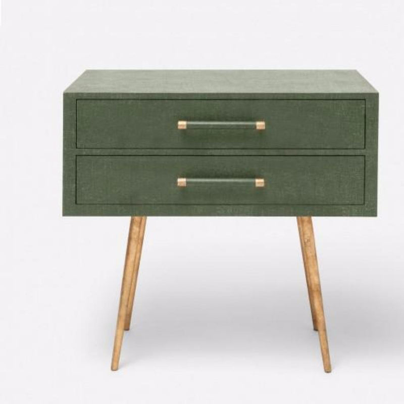 Linen Texture Double Nightstand - 3 Colors - Side Table - Global Home