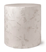 Lola Floral Inlay Stool - Seating - Global Home